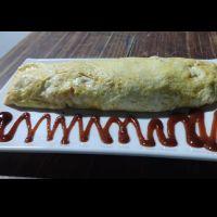 imagem 29 Omeletão ( 4 ovos , presunto , queijo , bacon , calabresa, frango ,catupiry e milho).