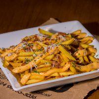imagem Fritas com cheddar e bacon