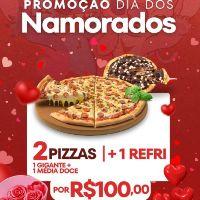 imagem 1 pizza gigante + 1 média doce + Refri