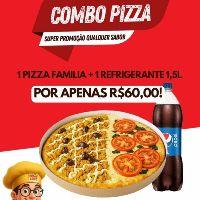 imagem 1 PIZZA FAMILIA + 1 REFRIGERANTE 1,5 L ( PEPSI OU GUARANA ANTARCTICA )