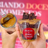 imagem Brownie no Pote Doce de Leite 