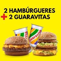 imagem 2 Hambúrgueres + 2 Guaravitas